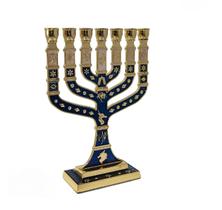 Candelabro Sete Pontas - Menora 12Cm - ul - De Israel