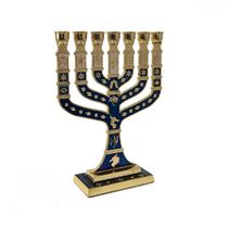 Candelabro Sete Pontas - Menora 28Cm - ul De Israel