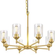 Candelabro Sucolite 33,5" de 8 luzes Modern Farmhouse Gold Candelabro Sucolite 33,5" de 8 luzes Modern Farmhouse Gold