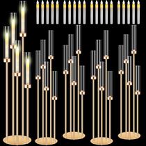 Candelabro Tandefio 4 conjuntos de acrílico de 108 cm de altura com abajures Candelabro Tandefio 4 conjuntos de acrílico de 108 cm de altura com abajures