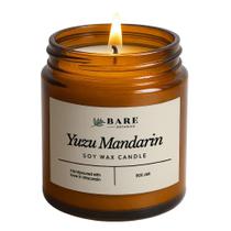 Candle Bare Botanics Yuzu Mandarin 255 ml de cera de soja 40 horas de queima