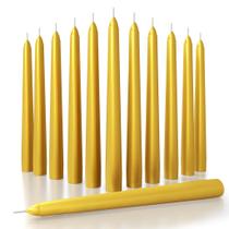 CANDLE CANDWAX, 20 cm Gold Dripless Taper, conjunto de 12