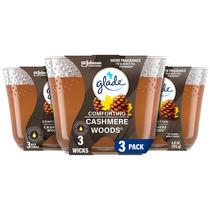 Candle Glade Cashmere Woods 3-Wick 200 ml com óleos essenciais