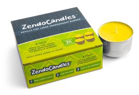Candle JT Eaton ZendoCandles com 3% de refil de citronela, pacote com 4 Candle JT Eaton ZendoCandles com 3% de refil de citronela, pacote com 4