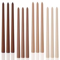 Candle LPUSA, 30 cm, marrom, sem perfume, sem fumaça, conjunto cônico 12