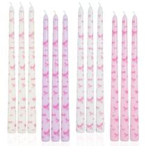 Candle LPUSA Bow Pink Taper 30 cm sem perfume, conjunto de 12 Candle LPUSA Bow Pink Taper 30 cm sem perfume, conjunto de 12