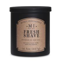 Candle Manly Indulgence Fresh Shave 490 ml de almíscar, baunilha e bergamota Candle Manly Indulgence Fresh Shave 490 ml de almíscar, baunilha e bergamota