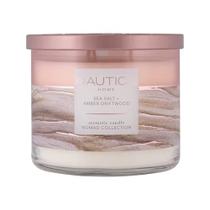 Candle Nautica Sea Salt + Amber Driftwood Perfumado Soy Large