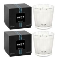 Candle NEST New York Ocean Mist & Sea Salt, 625 ml, pacote com 2 unidades