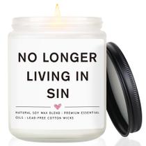 Candle Nuowagify Não vive mais no pecado. 200 g de aroma de lavanda
