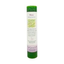 Candle Pillar Crystal Journey Money perfumado com óleos essenciais