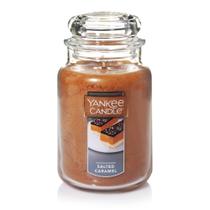 Candle Yankee, aroma de caramelo salgado, 650 ml, 110 h, tempo de queima