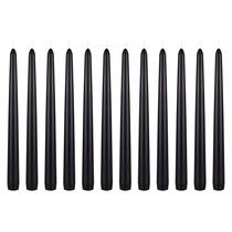 Candles Taper Candles Mega Candles Preto Sem Perfume 10 cm x 2 cm (12 unidades)