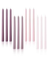 Candles Taper Viyffo 25 cm rosa e roxo, conjunto de 12 sem perfume Candles Taper Viyffo 25 cm rosa e roxo, conjunto de 12 sem perfume