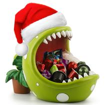 Candy Bowl Hehuoyan Christmas Big Mouth Plant Decoração de Natal