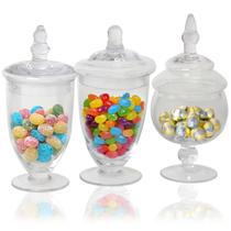 Candy Jar Mantello Apothecary Frascos com tampas de 600 mL, 700 mL e 800 mL