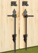 Cane Bolt Gate Drop Rod Hardware Ground Latch de 18 cm - pacote com 2