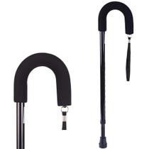 Cane DMI Deluxe ajustável com alça confortável preta