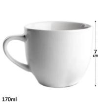 Caneca 170ml de Porcelana Branca