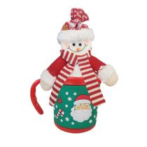 Caneca 200ml + Papai Noel ou Boneco de Neve Enfeite Natal - MultiA