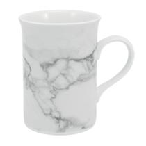 Caneca 240ml Porcelana Schmidt - Dec. Mármore Cinza 2343