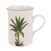 Caneca 240ml Porcelana Schmidt - Dec. palmeira