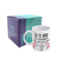 Caneca 300ml Flork Bucho Branca Simas