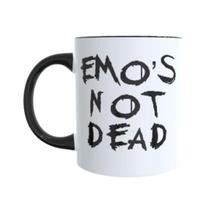 Caneca 325ml Alça Preta Emo's Not Dead Caneca 325ml Alça Preta Emo's Not Dead