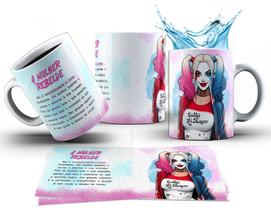 Caneca 325ml Alerquina Harley Quinn Dia Das Mulheres