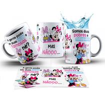 Caneca 325ml Amigas Minnie e Margarida Pobres e Fofoqueiras