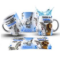 Caneca 325ml Amigos Madagascar A gente podia ser dois ricos