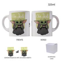 Caneca 325ml Baby Yoda The Child Chá Jedi Mandalorian
