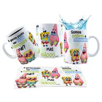 Caneca 325ml Bob Esponja A gente podia ser ricas e famosas né