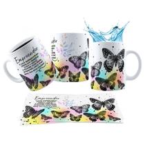 Caneca 325ml Borboletas Empreender é uma metamorfose Caneca 325ml Borboletas Empreender é uma metamorfose