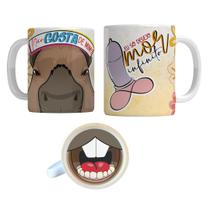 Caneca 325ml Capivara Bocão Debochada Não gosta de mim Eu