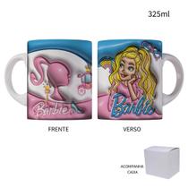 Caneca 325ml Cerâmica Personalizada Barbie