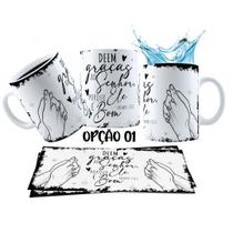 Caneca 325ml Deem graças ao Senhor porque ele é bom Salmos
