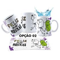 Caneca 325ml Dia das Bruxas Halloween Café Ou Travessuras