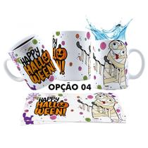 Caneca 325ml Dia das Bruxas Halloween Café Ou Travessuras