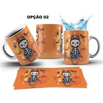 Caneca 325ml Dia Das Bruxas Happy Halloween