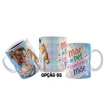 Caneca 325ml Dia das mães de pet Princesas Jasmine Ariel