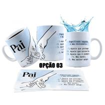 Caneca 325ml Dia Dos Pais Mãozinhas Eu Faço Filhos Incríveis