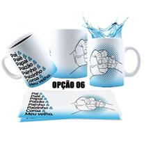 Caneca 325ml Dia Dos Pais Mãozinhas Eu Faço Filhos Incríveis