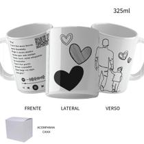 Caneca 325ml Dia Dos Pais - Música Pai Fábio Jr QR Code