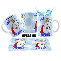 Caneca 325ml Dia Dos Pais Você É Meu Herói Super Pai Caneca 325ml Dia Dos Pais Você É Meu Herói Super Pai