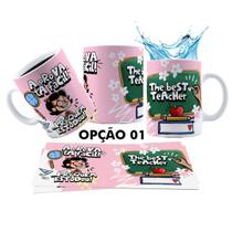 Caneca 325ml Dia dos professores Inglês The best teacher