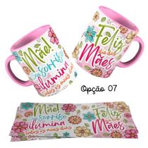 Caneca 325ml Dias das mães florir seu amor é o abraço