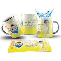 Caneca 325ml Divertidamente 2 Mood do Dia Ansiedade Tristeza