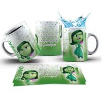 Caneca 325ml Divertidamente 2 Mood do Dia Ansiedade Tristeza