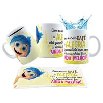 Caneca 325ml Divertidamente Café Alegria Ansiedade Tristeza Caneca 325ml Divertidamente Café Alegria Ansiedade Tristeza